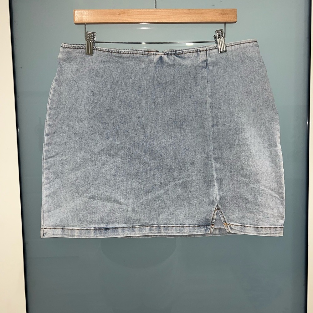 Wild Fable Light Blue Denim Mini Skirt